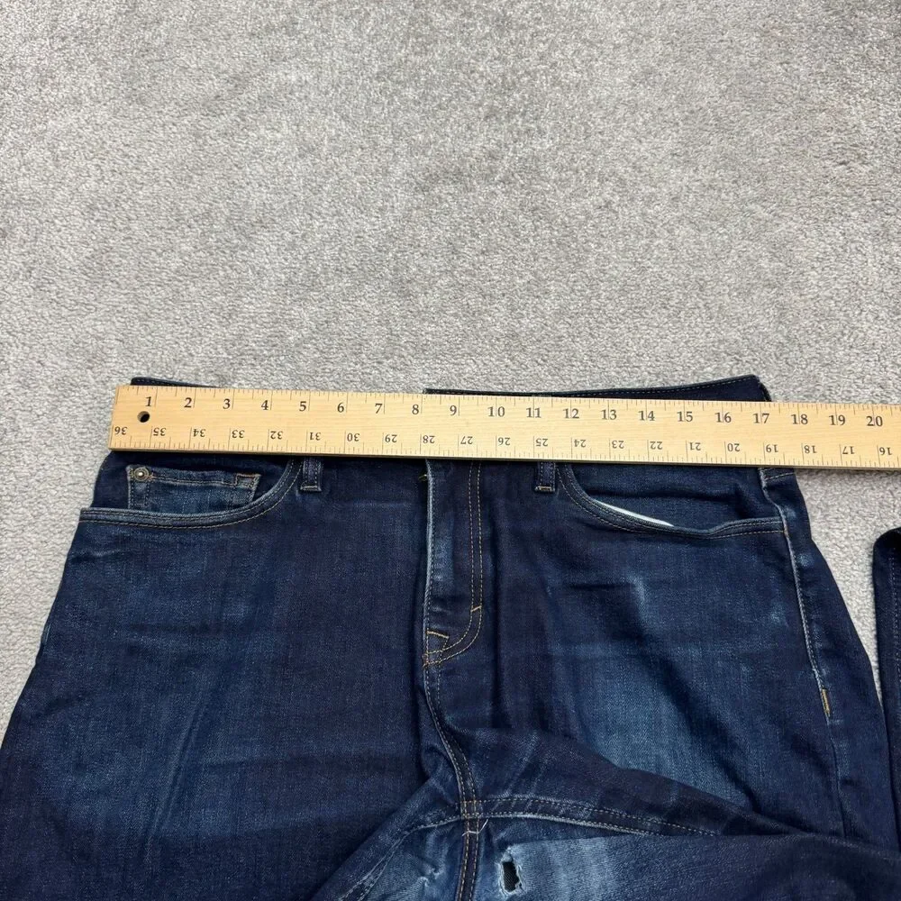 Banana Republic Traveler Straight Leg Denim Jeans Mens 34x30 Dark Wash Stretch